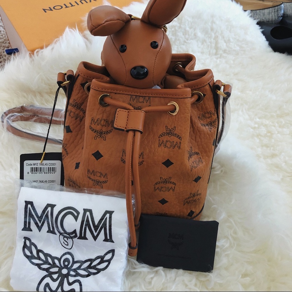 MCM Rabbit Drawstring Bag - Picture 3 of 8